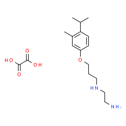 ChemSpider 2D Image | N-[3-(4-Isopropyl-3-methylphenoxy)propyl]-1,2-ethanediamine ethanedioate (1:1) | C17H28N2O5