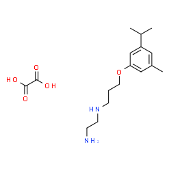 ChemSpider 2D Image | N-[3-(3-Isopropyl-5-methylphenoxy)propyl]-1,2-ethanediamine ethanedioate (1:1) | C17H28N2O5