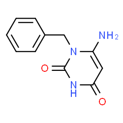 ChemSpider 2D Image | 6-Amino-1-benzyluracil | C11H11N3O2