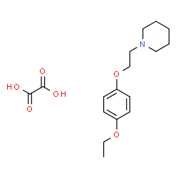 ChemSpider 2D Image | 1-[2-(4-Ethoxyphenoxy)ethyl]piperidine ethanedioate (1:1) | C17H25NO6