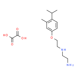 ChemSpider 2D Image | N-[2-(4-Isopropyl-3-methylphenoxy)ethyl]-1,2-ethanediamine ethanedioate (1:1) | C16H26N2O5