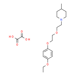 ChemSpider 2D Image | 1-{2-[2-(4-Ethoxyphenoxy)ethoxy]ethyl}-4-methylpiperidine ethanedioate (1:1) | C20H31NO7
