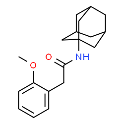 ChemSpider 2D Image | N-(Adamantan-1-yl)-2-(2-methoxyphenyl)acetamide | C19H25NO2