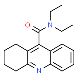 ChemSpider 2D Image | N,N-Diethyl-1,2,3,4-tetrahydro-9-acridinecarboxamide | C18H22N2O
