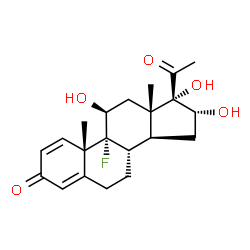 ChemSpider 2D Image | descinolone | C21H27FO5