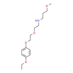 ChemSpider 2D Image | N-{2-[2-(4-Ethoxyphenoxy)ethoxy]ethyl}-3-methoxy-1-propanamine | C16H27NO4