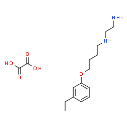 ChemSpider 2D Image | N-[4-(3-Ethylphenoxy)butyl]-1,2-ethanediamine ethanedioate (1:1) | C16H26N2O5