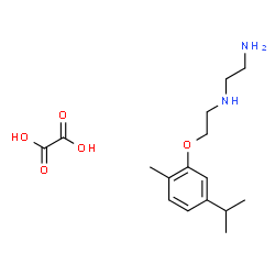 ChemSpider 2D Image | N-[2-(5-Isopropyl-2-methylphenoxy)ethyl]-1,2-ethanediamine ethanedioate (1:1) | C16H26N2O5