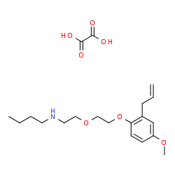 ChemSpider 2D Image | N-{2-[2-(2-Allyl-4-methoxyphenoxy)ethoxy]ethyl}-1-butanamine ethanedioate (1:1) | C20H31NO7