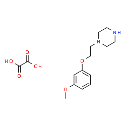 ChemSpider 2D Image | 1-[2-(3-Methoxyphenoxy)ethyl]piperazine ethanedioate (1:1) | C15H22N2O6