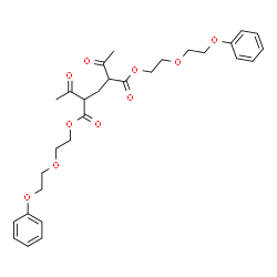 ChemSpider 2D Image | Bis[2-(2-phenoxyethoxy)ethyl] 2,4-diacetylpentanedioate | C29H36O10