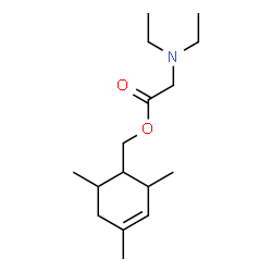 ChemSpider 2D Image | (2,4,6-Trimethyl-3-cyclohexen-1-yl)methyl N,N-diethylglycinate | C16H29NO2