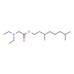 ChemSpider 2D Image | 3,7-Dimethyloctyl N,N-diethylglycinate | C16H33NO2