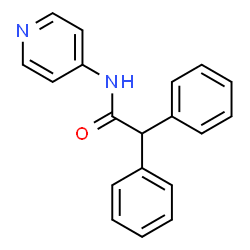ChemSpider 2D Image | 2,2-Diphenyl-N-(4-pyridinyl)acetamide | C19H16N2O