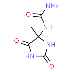 ChemSpider 2D Image | 1-(4-Methyl-2,5-dioxo-4-imidazolidinyl)urea | C5H8N4O3