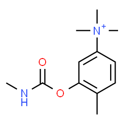 ChemSpider 2D Image | N,N,N,4-Tetramethyl-3-[(methylcarbamoyl)oxy]anilinium | C12H19N2O2