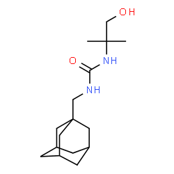 ChemSpider 2D Image | 1-(Adamantan-1-ylmethyl)-3-(1-hydroxy-2-methyl-2-propanyl)urea | C16H28N2O2