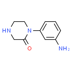 ChemSpider 2D Image | 1-(3-Aminophenyl)-2-piperazinone | C10H13N3O