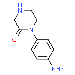 ChemSpider 2D Image | 1-(4-Aminophenyl)-2-piperazinone | C10H13N3O