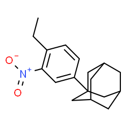 ChemSpider 2D Image | 1-(4-Ethyl-3-nitrophenyl)adamantane | C18H23NO2