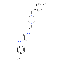 ChemSpider 2D Image | N-(4-Ethylphenyl)-N'-{2-[4-(4-methylbenzyl)-1-piperazinyl]ethyl}ethanediamide | C24H32N4O2