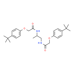 ChemSpider 2D Image | N,N'-1,2-Propanediylbis{2-[4-(2-methyl-2-propanyl)phenoxy]acetamide} | C27H38N2O4