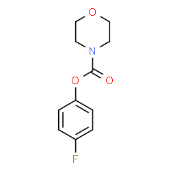 ChemSpider 2D Image | 4-Fluorophenyl 4-morpholinecarboxylate | C11H12FNO3