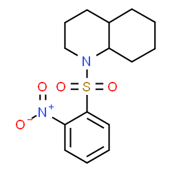 ChemSpider 2D Image | 1-[(2-Nitrophenyl)sulfonyl]decahydroquinoline | C15H20N2O4S