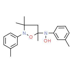 ChemSpider 2D Image | N-Hydroxy-3,3,5-trimethyl-N,2-bis(3-methylphenyl)-1,2-oxazolidin-5-amine | C20H26N2O2