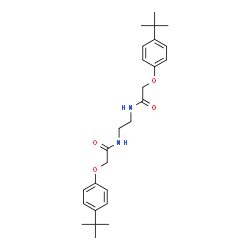 ChemSpider 2D Image | N,N'-1,2-Ethanediylbis{2-[4-(2-methyl-2-propanyl)phenoxy]acetamide} | C26H36N2O4
