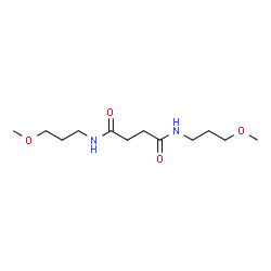 ChemSpider 2D Image | N,N'-Bis(3-methoxypropyl)succinamide | C12H24N2O4