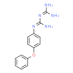 ChemSpider 2D Image | 1-(Diaminomethylene)-2-(4-phenoxyphenyl)guanidine | C14H15N5O