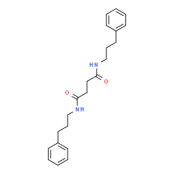 ChemSpider 2D Image | N,N'-Bis(3-phenylpropyl)succinamide | C22H28N2O2