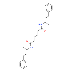 ChemSpider 2D Image | N,N'-Bis(4-phenyl-2-butanyl)hexanediamide | C26H36N2O2