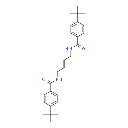 ChemSpider 2D Image | N,N'-1,4-Butanediylbis[4-(2-methyl-2-propanyl)benzamide] | C26H36N2O2