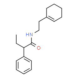 ChemSpider 2D Image | N-[2-(1-Cyclohexen-1-yl)ethyl]-2-phenylbutanamide | C18H25NO