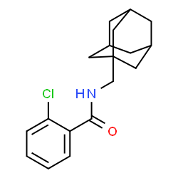 ChemSpider 2D Image | N-(Adamantan-1-ylmethyl)-2-chlorobenzamide | C18H22ClNO