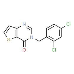 ChemSpider 2D Image | 3-(2,4-Dichlorobenzyl)thieno[3,2-d]pyrimidin-4(3H)-one | C13H8Cl2N2OS