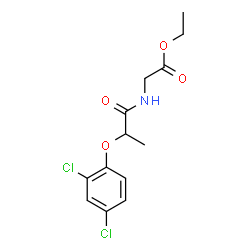ChemSpider 2D Image | ethyl 2-[2-(2,4-dichlorophenoxy)propanamido]acetate | C13H15Cl2NO4