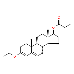 ChemSpider 2D Image | 3-Ethoxyandrosta-3,5-dien-17beta-ol propanoate | C24H36O3