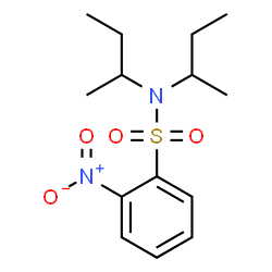 ChemSpider 2D Image | N,N-Di-sec-butyl-2-nitrobenzenesulfonamide | C14H22N2O4S