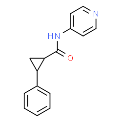 ChemSpider 2D Image | 2-Phenyl-N-(4-pyridinyl)cyclopropanecarboxamide | C15H14N2O