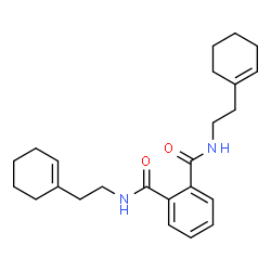 ChemSpider 2D Image | N,N'-Bis[2-(1-cyclohexen-1-yl)ethyl]phthalamide | C24H32N2O2