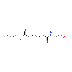 ChemSpider 2D Image | N,N'-Bis(2-methoxyethyl)hexanediamide | C12H24N2O4