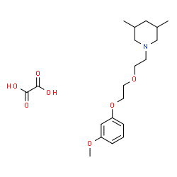 ChemSpider 2D Image | 1-{2-[2-(3-Methoxyphenoxy)ethoxy]ethyl}-3,5-dimethylpiperidine ethanedioate (1:1) | C20H31NO7