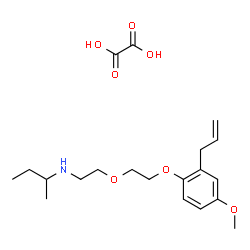 ChemSpider 2D Image | N-{2-[2-(2-Allyl-4-methoxyphenoxy)ethoxy]ethyl}-2-butanamine ethanedioate (1:1) | C20H31NO7