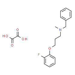 ChemSpider 2D Image | N-Benzyl-3-(2-fluorophenoxy)-N-methyl-1-propanamine ethanedioate (1:1) | C19H22FNO5