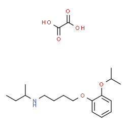 ChemSpider 2D Image | N-sec-Butyl-4-(2-isopropoxyphenoxy)-1-butanamine ethanedioate (1:1) | C19H31NO6