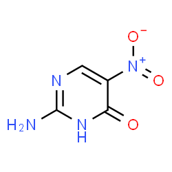 ChemSpider 2D Image | 2-Amino-5-nitropyrimidin-4(1H)-one | C4H4N4O3