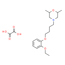 ChemSpider 2D Image | 4-[4-(2-Ethoxyphenoxy)butyl]-2,6-dimethylmorpholine ethanedioate (1:1) | C20H31NO7